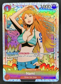 2023 One Piece Wings Of the Captain Nami Treasure Rare #ST01-007 - Image 1