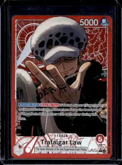 2026 One Piece Azure Sea's Seven Trafalgar Law Leader #OP14-001 - Image 1