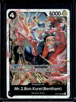 2026 One Piece The Azure Sea's Seven Mr.2.Bon.Kurei (Bentham) #OP14-091 SR - Image 1