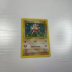 Vintage Hitmonchan 07/102 Holo Rare Card Original Pokemon TCG Base Set 1999 - Image 1