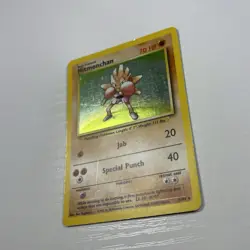 Vintage Hitmonchan 07/102 Holo Rare Card Original Pokemon TCG Base Set 1999 - Image 2