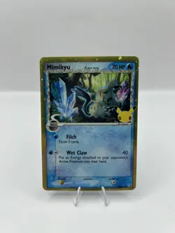 Pokemon TCG Mimikyu Black Star Promo Card Celebrations Series - Image 1