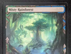 MTG Misty Rainforest- DAMAGED -Zendikar Rising Expeditions Magic Card #010 - Image 3