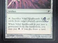 MTG Nihil Spellbomb- STAMPED -Scars of Mirrodin Magic the Gathering Card #187 - Image 4