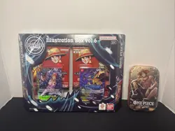 ONE Piece card game illustration box vol. 6 & tin pack set vol.2 New Sealed 🔥 - Image 1