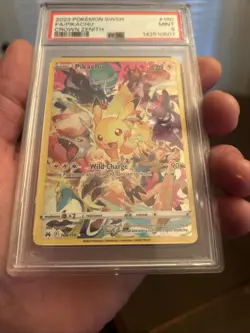 Pokemon TCG Pikachu Crown Zenith Holo Card 160/159 PSA Mint 9 Secret Rare - Image 3