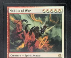 MTG Nobilis of War- Signed -Duel Decks: Heroes vs. Monsters Magic Card #015 - Image 3
