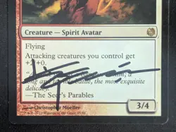 MTG Nobilis of War- Signed -Duel Decks: Heroes vs. Monsters Magic Card #015 - Image 4