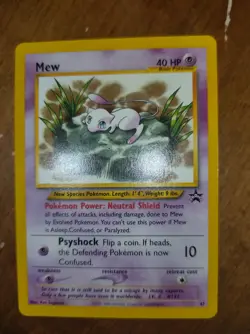 Pokemon Mew Card 47 Promo Black Star Wizards of the Coast Near Mint - Image 1