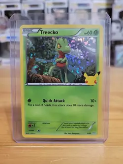 Treecko 3/25 McDonald's 25th Anniversary Holo Promo Pokemon Card - Image 2