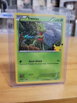 Treecko 3/25 McDonald's 25th Anniversary Holo Promo Pokemon Card - Image 3