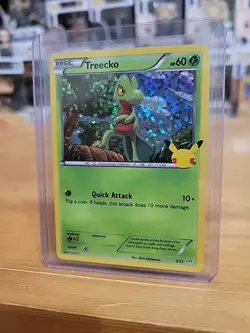 Treecko 3/25 McDonald's 25th Anniversary Holo Promo Pokemon Card - Image 4