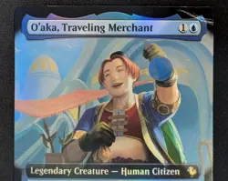 MTG FOIL O'aka, Traveling Merchant- DAMAGED -FINAL FANTASY Commander Magic Card - Image 3