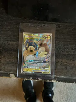 Raichu & Alolan Raichu GX 54/236 TAG TEAM Holo – Unified Minds + card saver - Image 3