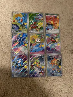 Pokemon 2026 First Partner Illustration Collection Series 1 Promos Set 9 Cards - Image 1