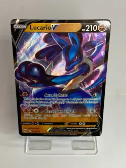 Pokemon Card Lucario V 27/73 Champions Path Ultra Rare Holo English TCG 27/73 - Image 1