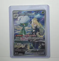 Cynthia's Roserade 184/182 Holo SV10: Destined Rivals Pokemon Card - Image 1