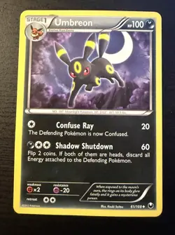 Umbreon 61/108 Dark Explorers Rare Card!! - Image 1