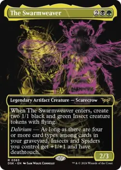~ The Swarmweaver (Showcase) ~ NM Foil ~ Duskmourn: House of Horror ~ MTG ~ - Image 1