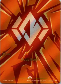 Body Rune Promo Riftbound Organized Play Promotional Cards 126b/298 NM - Image 1