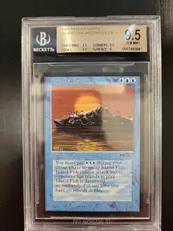 Island Fish Jasconius Arabian Nights BGS 9.5B MTG - Image 1