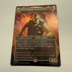 Joshua Graham, Burned Man - Isshin FOIL 2459 Secret Lair SLD MTG Rare Unplayed - Image 2
