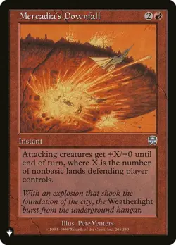 Mercadia's Downfall - The List Light Play, English Magic the Gathering MTG The L - Image 1