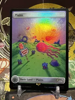 MTG | Plains (1939) [Secret Lair SpongeBob] ✨FOIL✨ - Image 1