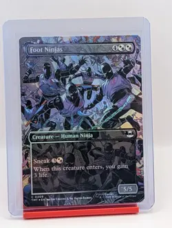 Foot Ninjas [Borderless Foil] #209 Magic Teenage Mutant Ninja Turtles - Image 1