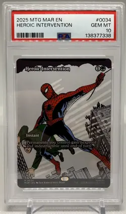 Heroic Intervention MAR 0034 PSA 10 GEM MINT (MTG Marvel Universe Eternal 2025) - Image 1