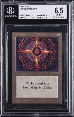 1993 MAGIC: THE GATHERING ALPHA CONSERVATOR BGS 6.5 - Image 1