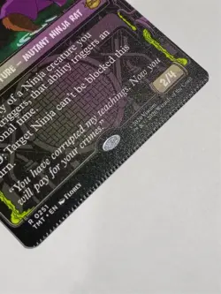 Splinter, Radical Rat (Showcase) Misprint *Crimp* [TMNT] MTG - Image 2