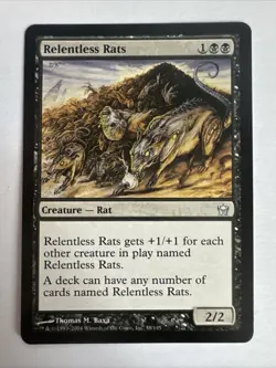Relentless Rats Fifth Dawn Regular Magic The Gathering MTG - Image 1