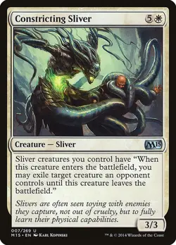 Constricting Sliver (7) – Magic 2015 M15 – MTG Magic the Gathering - Image 1