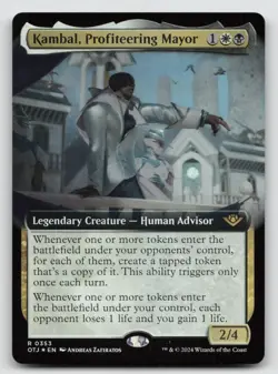 Kambal, Profiteering Mayor (Extended Art) *Foil* OTJ 353 NM - Image 1