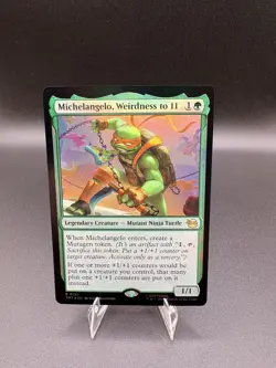 Michelangelo, Weirdness to 11 Teenage Mutant Ninja Turtles - Near Mint Foil - Image 1