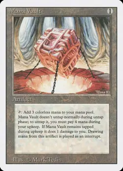 Mana Vault - MtG Revised/3rd Ed. - Rare NM 1994 - Image 1
