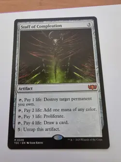 Staff of Compleation #326 - Tarkir: Dragonstorm Commander - MTG - Image 1