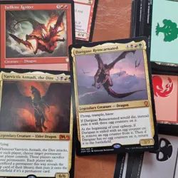 Custom Commander MTG Deck Magic = Jund Shard Mythic Rare DRAGONS DRAKES Tribes - Image 1