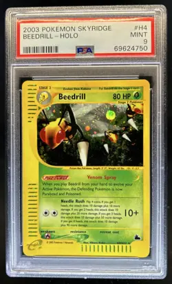 2003 Pokemon Skyridge Beedrill Holo #H4/H32 PSA 9 - Image 1