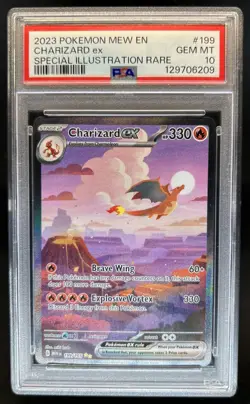 2023 Pokemon SV 151 Charizard ex #199/165 PSA 10 GEM MINT - Image 1