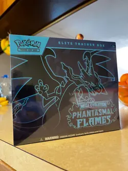 POKEMON TCG MEGA EVOLUTION PHANTASMAL FLAMES ETB ELITE TRAINER BOX NEW - Image 1