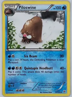 Piloswine 27/135 Pokemon - Black and White Plasma Storm MP - Image 1