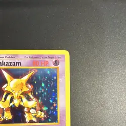 Pokemon TCG Alakazam Base Set (Shadowless) Holo Rare 1/102 80 HP 1999 - Image 3