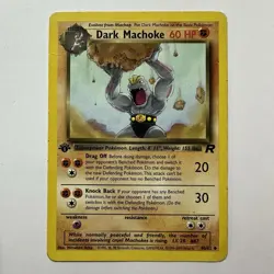 Pokemon 1st Edition Team Rocket Dark Machoke 40/82 - Image 1