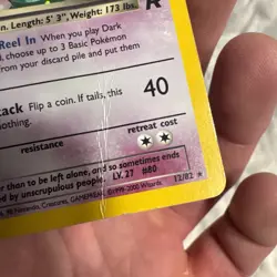 2000 Pokemon TCG - Dark Slowbro Team Rocket 12/82 - Unlimited Holo Rare -DMG - Image 5