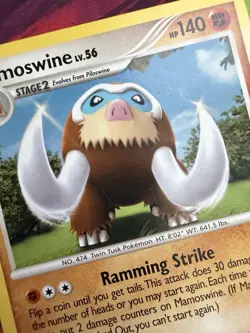 Mamoswine 21/100 D&P Stormfront Rare Pokemon Card - Image 2
