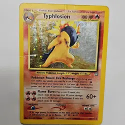 Pokemon Typhlosion 100HP Holo Rare Neo Genesis 17/111 Stage 2 2000 TCG HP DMG - Image 1