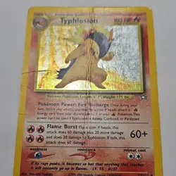 Pokemon Typhlosion 100HP Holo Rare Neo Genesis 17/111 Stage 2 2000 TCG HP DMG - Image 2