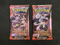 Pokemon DESTINED RIVALS Sealed Booster Packs Lot of 2 - Random Art - Sealed - Image 1